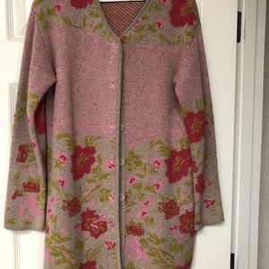 Sundance Newfoundland Sweater Coat in Floral